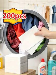 200/100/5pcs Washing Machine Color Catcher Filter, Prevents Color Bleeding, Absorbs Loose Dye During Washing, Anti-Staining, Odorless, Suitable For Home And Commercial Washing Machines, Clothing Protection - Multicolor - View 10
