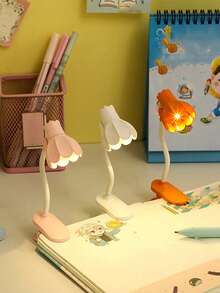 1pc Mini Book Light & Clip-On Flower Night Light – Decorative Book Light With Soft LED, Small Portable Accessory, Suitable For Home, Study, Desk Decor, Bedside Sleep Companion, Ideal Gift - Little Book Lamp - View 10