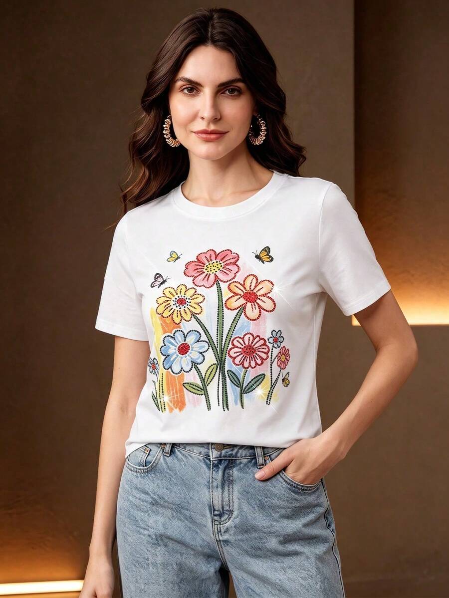 Women T-Shirts - 白色 17 - 查看 1