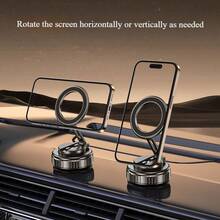 Adjustable Automobile Phone Cradles 2026 New Extended Angle Foldable Magnetic Car Phone Holder Universal Dashboard Vent Mount 360° Rotation Mechanical Suction Cup Compatible With IPhone Android Phones Navigation Devices Valentine's Day Gift - Multicolor - View 9