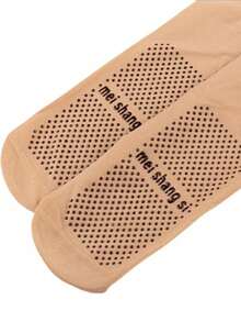 10 pasang Stoking Pendek Sutra Beludru Tebal Motif Polkadot untuk Wanita, Kaos Kaki Pergelangan Kaki Elastis Anti Selip untuk Musim Semi & Musim Panas - MultiWarna - View 6