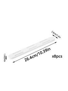 2/1pc Refrigerator Storage Box, Transparent Durable Storage Bin, Stackable Large Capacity Storage Bucket, For Refrigerator, Freezer, Cabinet, Pantry, Kitchen Storage Box And Cabinet, Refrigerator Organizer Box, Snack Box, Seasoning Jar, Back To School Gift - White - View 8