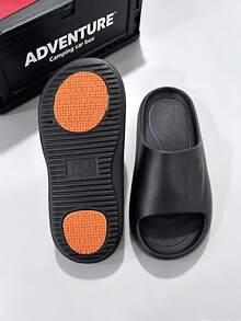 Men's New Summer Indoor Home Quiet Arch Support Slides Beach Outdoor Sandals - Black - View 3