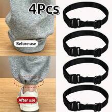 2/4/6Pcs Invisible Elastic Leg Hem Adjuster Bands, No-Sew Removable Hem Tightener For Pants, Prevents Dragging And Keeps Leg Openings Secure - Multicolor - View 19