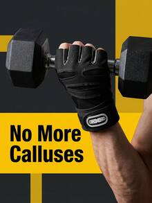 Durable Unisex Fitness Gloves Cool Outdoor Sports Half Finger Gloves For Men And Women Gym Rats Pro Sport Fingerless Gloves To Pull Up Weightlifting Bodybuilding Sports Workout Cycling Workout Gym Essential Accessory Exercise Guantes Para Gym - Multicolor - View 8