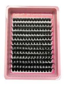 D Curl Spiky Eyebrow Shape Lash Clusters 14/12 Rows Multi Density 60D To 150D Uneven Thickness 9-18mm DIY Lashes - D - View 14