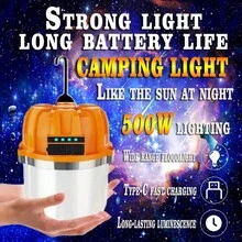 1PC LED Rechargeable Camping Light Ultra Long Lasting Super Bright Emergency Lamp For Tent Camping Household Use - A - View 2