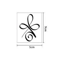 1pc Waterproof Anti-Rubbing PVC Realistic Tattoo Sticker, Love & Strength Pattern, Suitable For Daily Wear - Grey - View 5