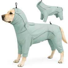 Dog Raincoat, Waterproof Dog Rain Jacket With Removable Hood,Adjustable 4 Legs Pet Poncho With Leash Hole,Reflective Stripe Hooded Windproof Clothes For Small To 3X-Large Dogs,S - Multicolor - View 25