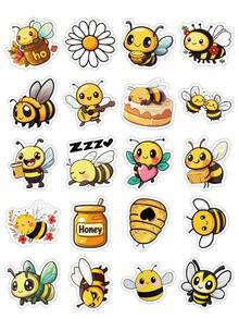 Generic 50Pcs Bee Stickers For Kids Cute Bee Stickers For Water Bottle Waterproof Honey Bee Stickers Bulk - Multicolor - View 7