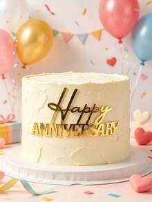 3件組 Happy Anniversary 壓克力蛋糕插牌，週年紀念蛋糕裝飾，情人節蛋糕裝飾，結婚週年蛋糕裝飾，居家廚房必備，烘焙裝飾，烘焙用品，蛋糕用品 - styleG - 查看 2