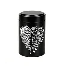 2.75 Inch Small Aluminum Alloy Mini Cremation Urn Memorial Ashes Urn - 6 Colors, Angel Wings - Decorative Urns - Multicolor - View 9