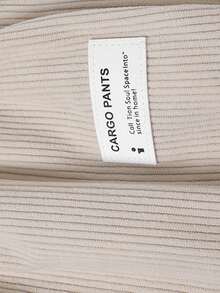 Women's Elastic Waist Corduroy Loose Straight Leg Casual Everyday Wear Sports - Khaki - View 5