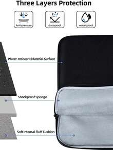 Bolsa para portátil ligera y duradera, a prueba de golpes, adecuada para uso diario y viajes de negocios, viajes y esencial para la vuelta al colegio - Multicolor - Ver 10