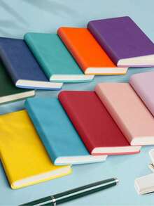 Customized Ultra Thick Soft Leather High Aesthetic Portable Mini Notebook ,Premium Eye Protection Paper,Office Style Mini Notebook, Suitable For Travel, Diary,Office, Work Records Or School, Back To School Stationery Supplies - Multicolor - View 5