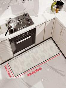 1pc Of Arched Stripe Pattern Rubber Cushioned Kitchen Mat, A Water-Absorbing Mat That Is Easy To Clean And Suitable For Use In Kitchens, Bathrooms, And Other Areas. It Is Suitable For Use Throughout The Year And For Various Holidays. - Multicolor - View 12