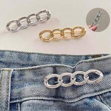 6pcs/Set Multifunctional Brooch-Style Waist Belt, Adjustable Metal Waist Tightener, Suitable For Pants, Jeans, Fashion Waist Clips, No Sewing Required, Detachable Waist Snap Buttons, Prevent Exposure, Also Suitable For Coats, Dresses, Cuff Tightening - Multicolor - View 8