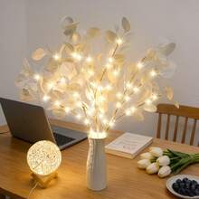 Lampu Ranting Daun Apel, Lampu LED, Bertenaga Baterai, Dekorasi Seni Meja, Pencahayaan Dalam Ruangan, Lampu Ranting Pohon dan Kelopak Bunga Realistis, Cocok untuk Pernikahan, Pesta, Dekorasi Interior, dan Pencahayaan Festival. - Lampu daun apel - View 8