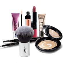 Kabuki Brush Setting Powder Foundation Brush Bronzer Powder Highlighter - Gris - Ver 6