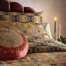 Ethereal Abstract Duvet Cover Set - King (estándar del Reino Unido) + óxido de oro - Ver 3