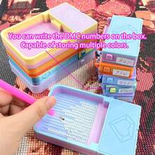 Stackable Diamond Painting Tray With Buckle And Storage Box, Multi-Color Diamond Storage Tray, Leak-Proof Sorting Tray, Diamond Painting Tool Set - Sets - View 6