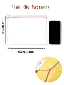 「Sun Protection」印花 PVC 化妝包，拉鍊式 PVC 旅行收納袋，輕量耐褪色化妝盥洗包，符合 TSA 標準且易攜帶，易擦拭清潔，適合送給老師或朋友的禮物，也是學校假期旅行必備的防水盥洗包 - 彩色 - 查看 12