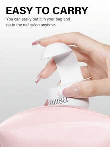 AILLSA Portable USB LED Nail Lamp Mini Single Small UV Light For Gel Nails Fast Curing Dryer DIY Home Use Best Gift For Girls - White - View 3
