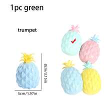 1pc Squishy Pineapple Stress Ball, Creative Fruit Squeeze Ball, Small & Large Size Pineapple Squish Toy, Prank Stress Relief, Adult Sensory Toy - Multicolor - View 14