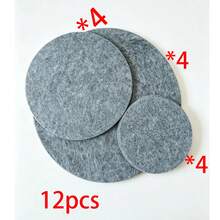  A 12pcs/3pcs Set With 3 Different Sizes, Featuring Heat-Resistant And Scratch-Proof Mats That Protect Cookware And Tableware. And Are Suitable For Cookware, Glassware, Countertops, Stoves, And Ovens,Cuttable Non-Slip Mat - View 6