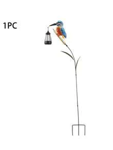 1pc Solar Hummingbird Light, Exquisite Solar Garden Decorative Light, Hanging Green Hummingbird Decorative Light. Suitable For Garden, Yard And Lawn Holiday Decoration, Perfect Gift For Family And Friends. - Bird Lantern - View 12
