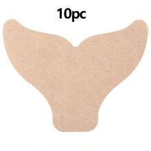 5/10/30pcs Summer Thin Fish Tail Sweat Absorbing Patch, Underarm Sweat Barrier And Dirt Proof Invisible Seamless Elastic Fabric Unisex Sweat Absorbing Patch - Fish Tail Shape - View 3