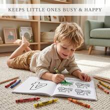 (PLAY 36 Pages/127g, ABC 54 Pages/173g, 123 42 Pages/136g) 3-Book Set Children's Coloring Books, Toddler Coloring Books, Large Size Simple Patterns, Letters Numbers Colors Shapes Learning, Educational Activity Books, Fun Gift For Boys And Girls - Paperback - View 4