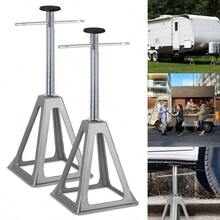 SAILUN Pack Of 2/4 Axle Stand Set For Static Caravan, Adjustable Height 28-43 Cm, Aluminum Support Stands For Caravan, Trailers, Maximum Load 1000 Kg, Caravan Accessories - 2 Pcs - View 1