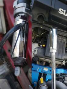 (The Traces On It Are Rust Proof Oil Applied To Prevent Rusting, Not Product Dirt Or Quality Issues) 1Pc Narrow/Wide Mouth Japanese&European Style Oxygen Sensor Socket Sleeve,Induction Socket Wrench-Effortless Oxygen Sensor Remover/Installation Tool - Black - View 5