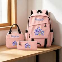 Cute Pink Disney Mickey Mouse & Friends 3 PiecesBackpack Set With Lunch Bag & Pencil Case, Durable Lightweight School Bag - Color 1 - View 4