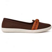 Women's Casual Flat Sandal With Bow, Women's Flat - 駝色 - 查看 3