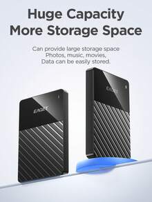 EAGET Portable External Hard Drive - 500GB Capacity, 6.35cm USB 3.0 Mechanical HDD, High-Speed Data Transfer, Plug And Play, Multiple Colors Available, Suitable For PCs, Multi-Functional Data Transfer, Stylish Design, Construction. - View 5