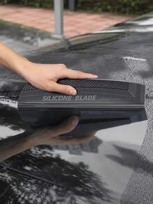Cây gạt nước ô tô bằng silicone mềm, gạt nước linh hoạt cho kính cửa sổ, dụng cụ làm sạch kính và kính chắn gió không gây trầy xước, phù hợp để rửa và làm khô xe ô tô - Loại A - Xem 4