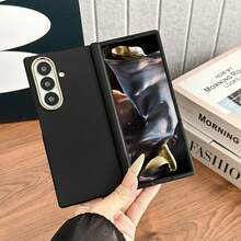 1pc Solid Color Popular Business Lightweight Shockproof Anti-Slip Smart Phone Case Fashionable Phone Cover Foldable Phone Case Protective Cover Foldable Phone Case Compatible With Galaxy Z Fold7 Galaxy Z Fold6 Galaxy Z Fold5 Galaxy Z Fold4 Can Be Used As Birthday Gift Graduation Gift Back To School Gift - Multicolor - View 24