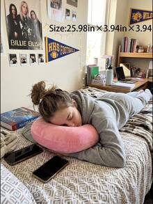 [Year-Round Use]1pc Essential Travel Accessory, Neck, Chin, Waist Support - Neck Pillow For Sleep Travel Airplane, Adjustable Bendable Roll Pillow, Pillow For Sleep, Travel Accessory, Bed Pillow - A - View 16