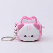 Cute Cartoon Mini Toaster Fidget Toy Keychain, Hand Crank Pop-Up Toast Machine Bag Charm Key Ring Gift - Unisex - View 10