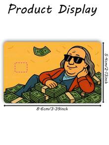1pc Monopoly Credit Card Cover Sticker Protective Card Sleeve, Wealth Dollar PVC Material Anti-Fingerprint Durable Anti-Scratch Wear-Resistant Skin, Party Birthday Gift, Suitable For Men And Women, Small Chip Cards, Bank Cards, Credit Cards, Transit Cards, Key Cards, Student Campus Cards Personalized DIY, Privacy Protection - Multicolor - View 13