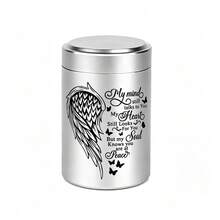 2.75 Inch Small Aluminum Alloy Mini Cremation Urn Memorial Ashes Urn - 6 Colors, Angel Wings - Decorative Urns - Multicolor - View 12