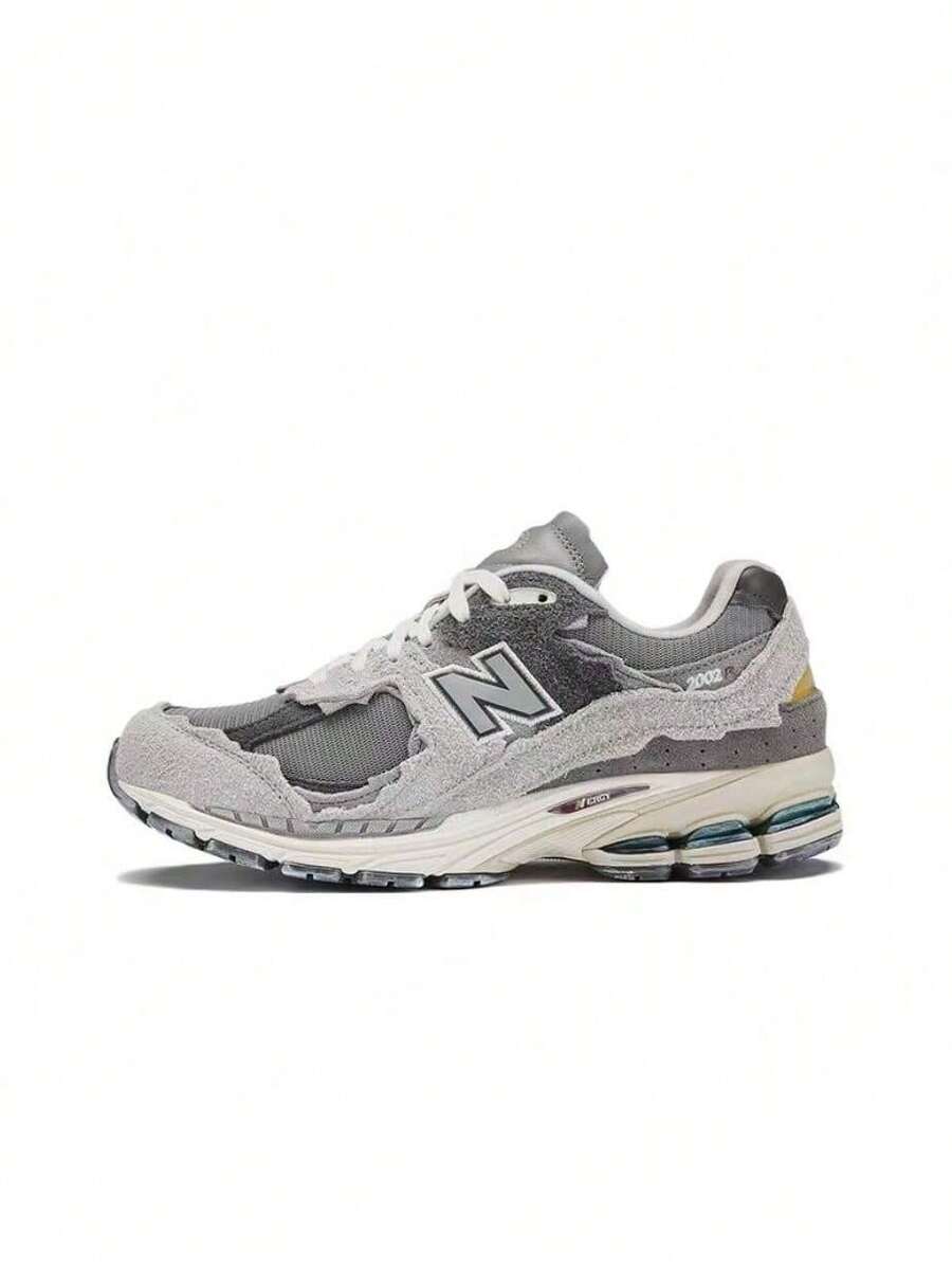 New Balance NB 2002R 復古百搭 麂皮 ABZORB 低筒 休閒跑步鞋 男女同款 雲雨灰 - 灰色 - 查看 1