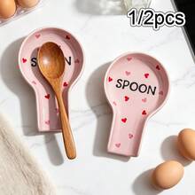 1 buah Tempat Sendok Sayur Dapur Berbentuk Hati Warna Pink yang Lucu, Penyangga Sendok Sayur Tutup Panci Keramik Besar, Rak Sendok Masak yang Indah, Tempat Peralatan Dapur Tahan Panas, Aman untuk Mesin Pencuci Piring, Hadiah Sempurna untuk Pernikahan, Pesta Rumah Baru, Hari Valentine - Berwarna merah muda - View 13