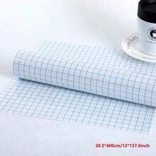 1 Roll Transfer Tape, Suitable For Vinyl Stickers, Signs, Window Decals - Grid Aligned, Transparent, Medium Adhesion, Red - Red - View 15