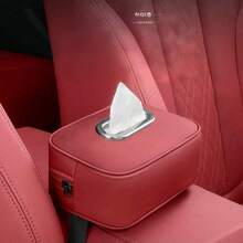 Fashionable Minimalist Leather Tissue Box - Perfect For Car, Home And Commercial Use, Featuring An Elegant Design Suitable For Living Room, Hotel And Restaurant. Durable And Practical Napkin Storage Bag To Enhance Your Space Decor - Multicolor - View 10