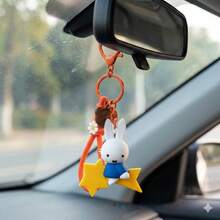 MIFFY 月光派對鑰匙圈－官方授權珠寶飾品，夢幻星空設計，精緻夜間美學，適合掛在包包或鑰匙上，適合作為禮物、節日與派對配件 - 藍色 - 查看 3