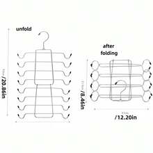 Giá treo quần gấp xoay 6 trong 1 - Móc treo quần đa năng tiết kiệm không gian, thiết kế chống trượt, phù hợp cho khách sạn, nhà ở và du lịch - Bền, nhỏ gọn, dễ sử dụng. - Nhiều màu - Xem 11