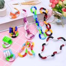 1/3/5Pcs Tangle Twisting Fidget Toy, Sensory Finger Toy For Anxiety Relief, Portable Hand Training Decompression Novelty Gift - 3PCS Random Color - View 8